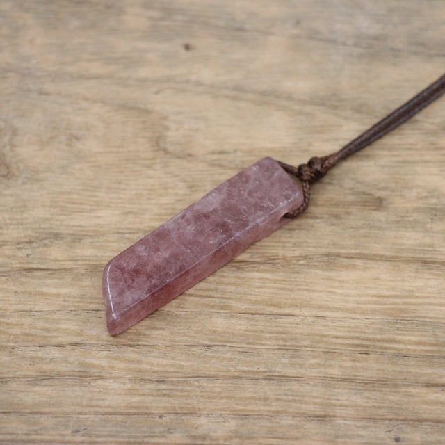 Healing Crystal Natural Stone Slice Pendants Necklace