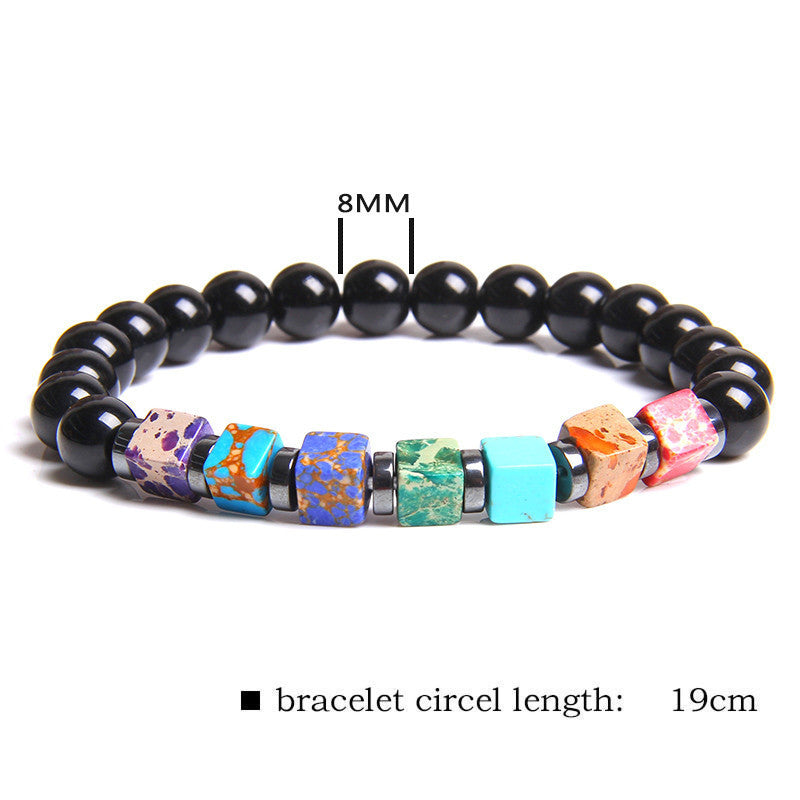 Natural Stone Bead Bracelet Men&