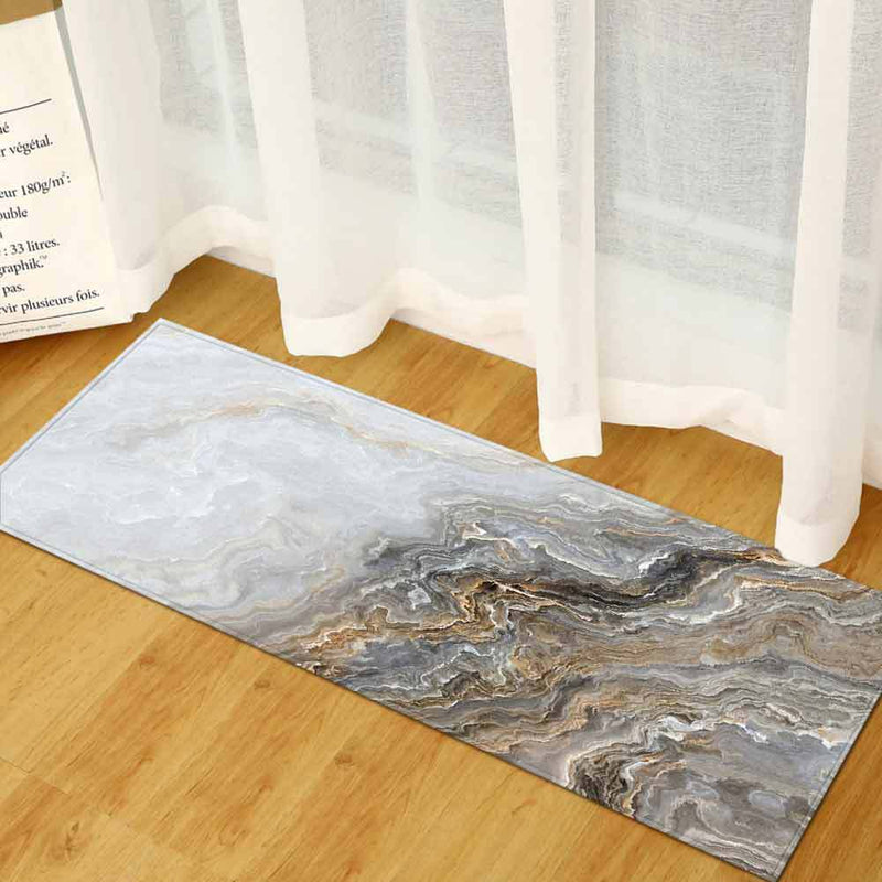 Marble strip floor mat