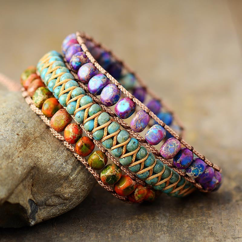 Multi-layer Imperial Stone Natural Stone Bracelet