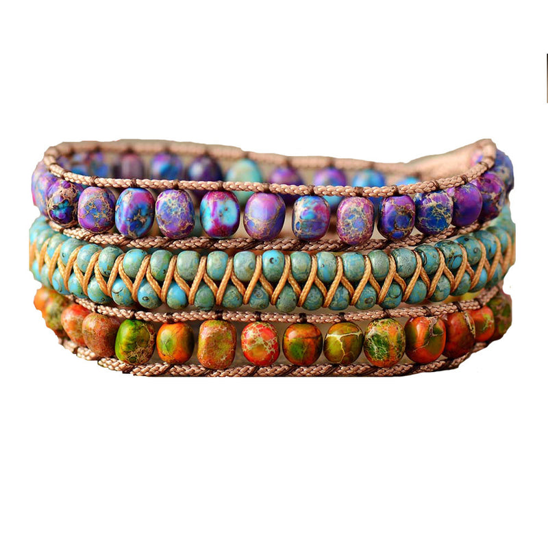 Multi-layer Imperial Stone Natural Stone Bracelet