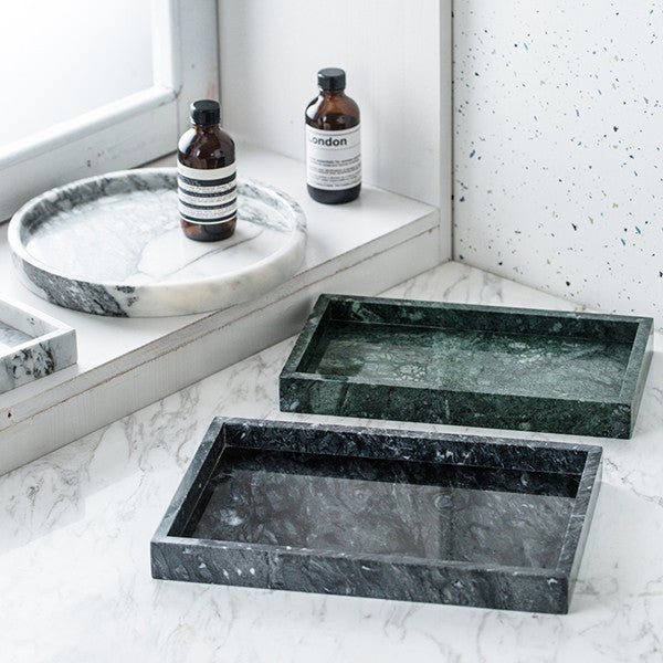 Ins Nordic Style Natural Marble Tray