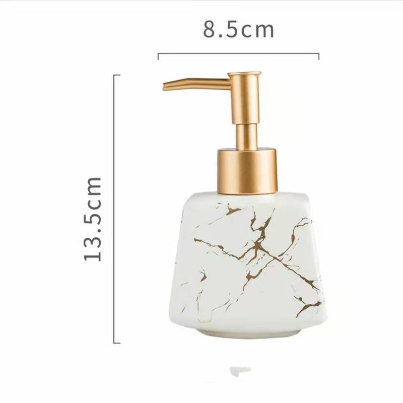 Ceramic Marble Bathroom Bottle Hand Sanitizer Bottle