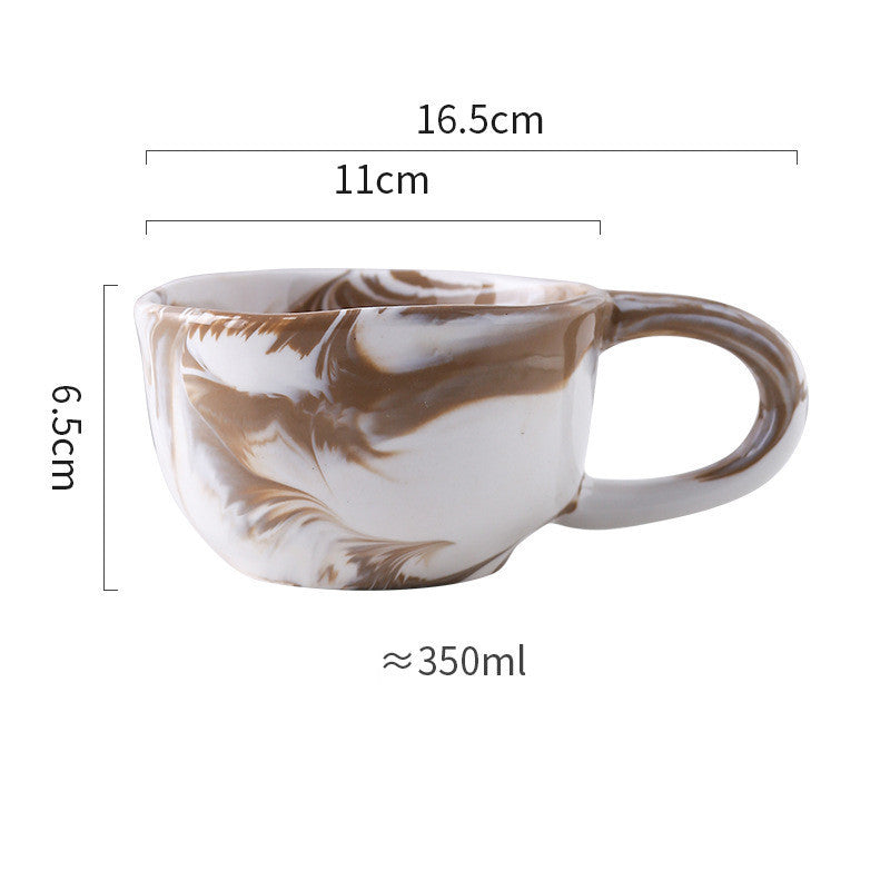 New Style Irregular Marble Breakfast Cup