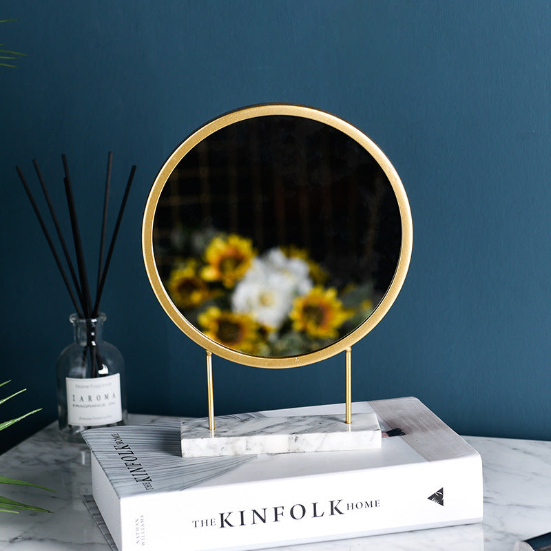 Marble vanity mirror