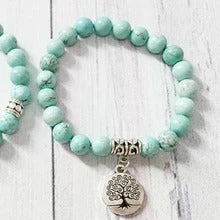 Tree of Life Turquoise Tumbled Healing Stone Bracelet