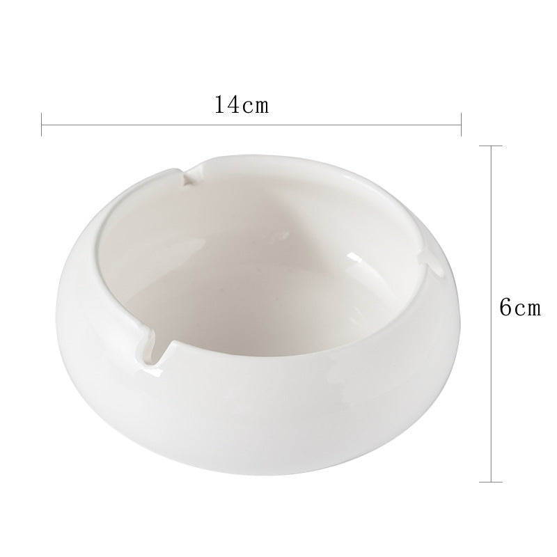 Scandinavian Style Office Ceramic Marble Ashtray