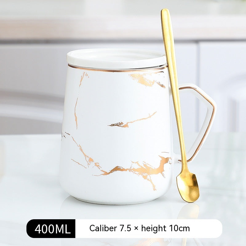 Nordic Ins Gold Outline Ceramics Cup Marble