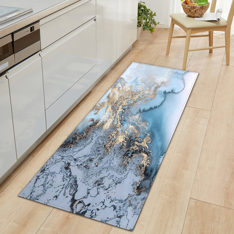 Marble strip floor mat