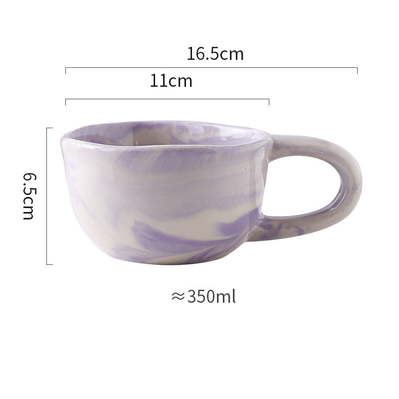 New Style Irregular Marble Breakfast Cup