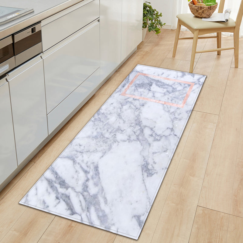 Marble strip floor mat