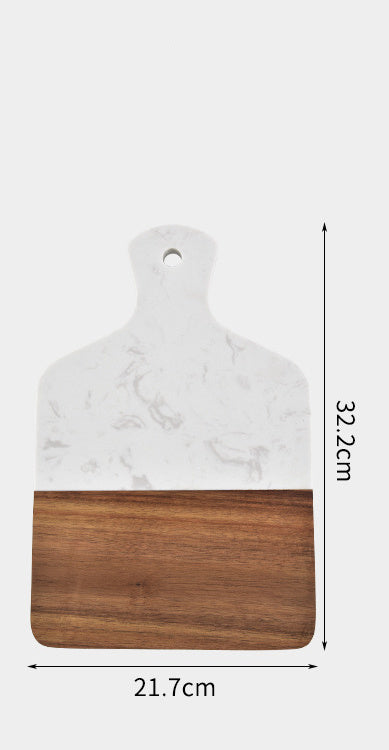 Marble And Wood Chopping Board