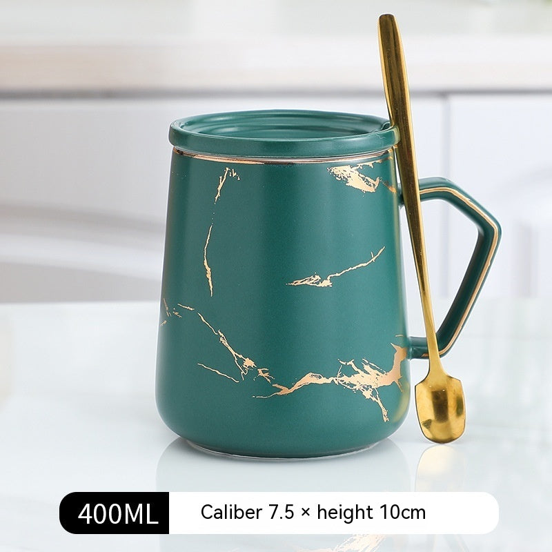 Nordic Ins Gold Outline Ceramics Cup Marble