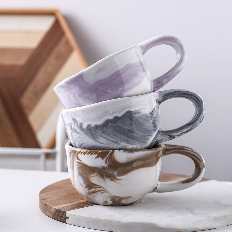 New Style Irregular Marble Breakfast Cup