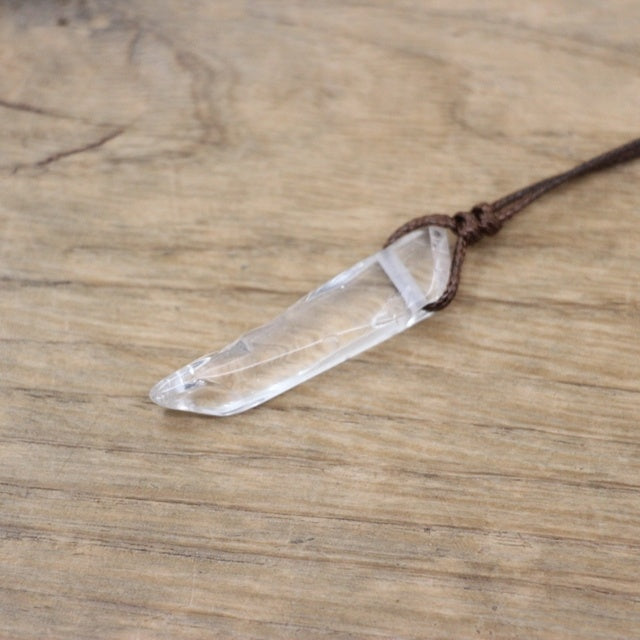 Healing Crystal Natural Stone Slice Pendants Necklace