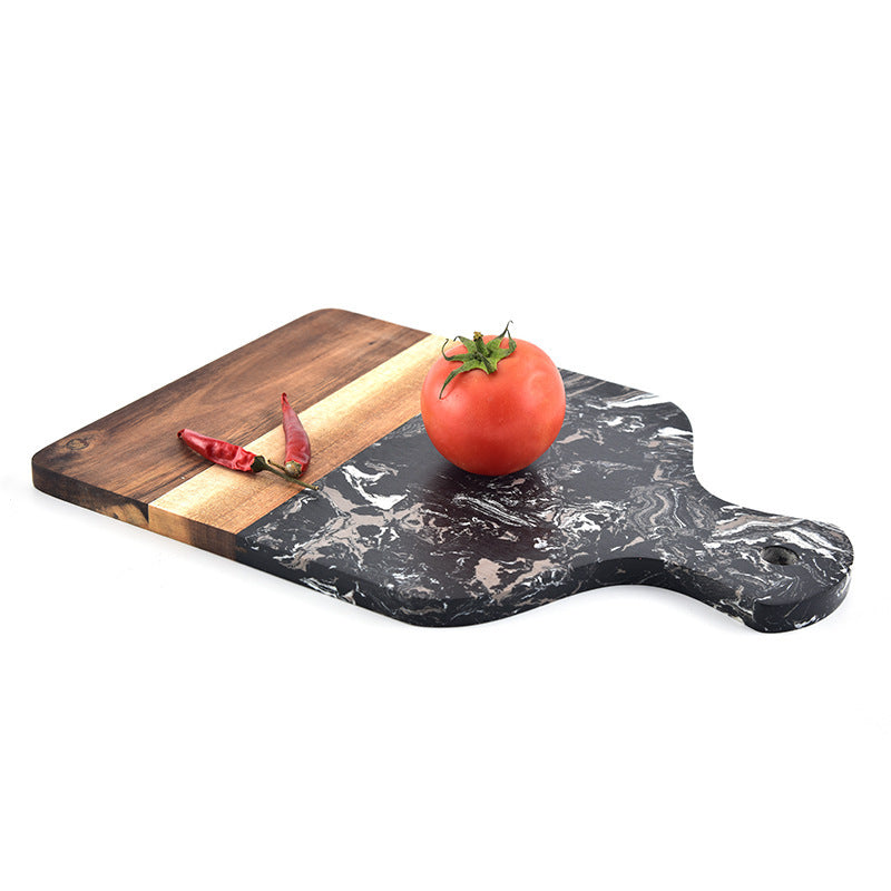 Marble And Wood Chopping Board