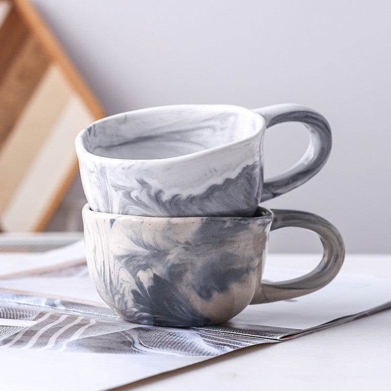 New Style Irregular Marble Breakfast Cup