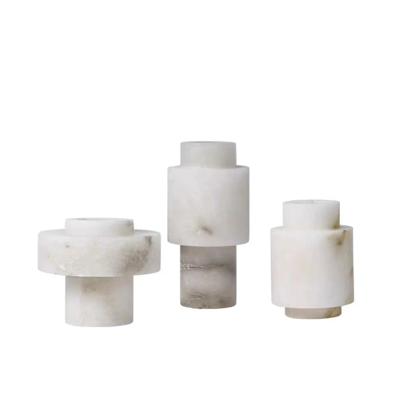 Natural Marble Marble Flowerpot And Flower Vase Creative Ornaments