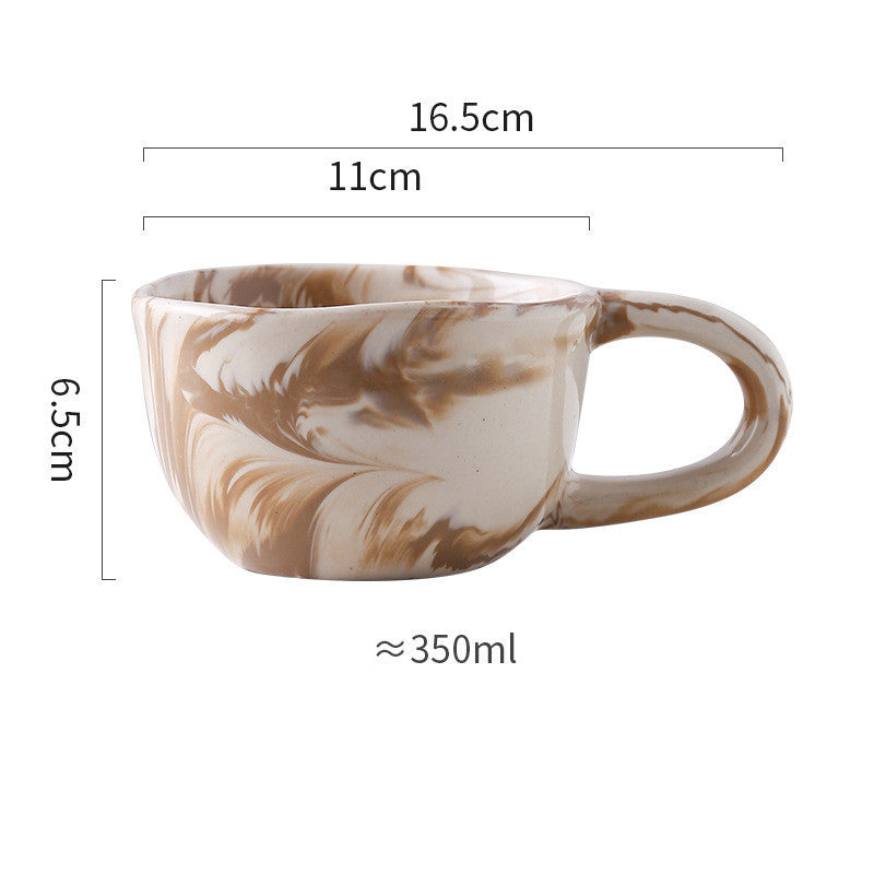 New Style Irregular Marble Breakfast Cup