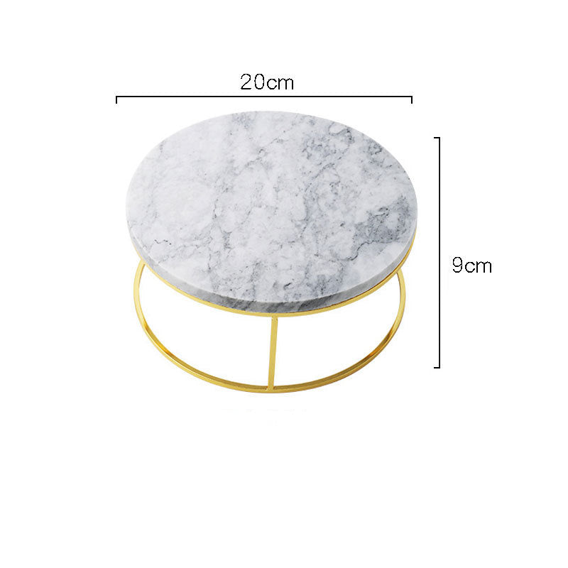 Natural Marble Dessert Table Decoration Display Stand