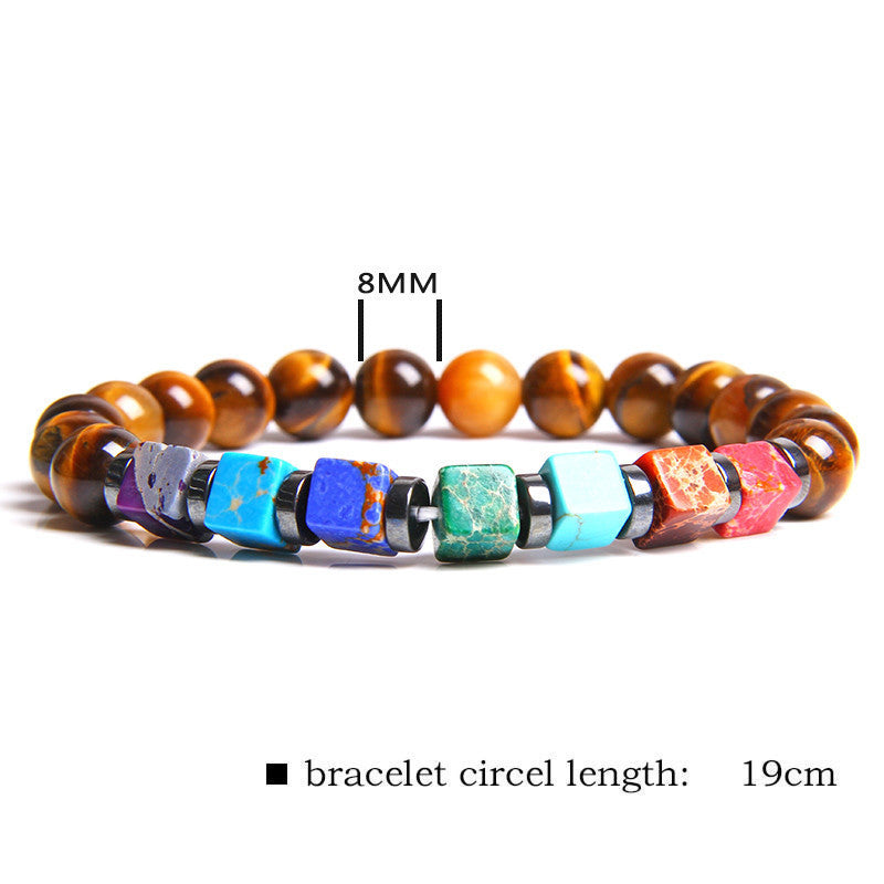 Natural Stone Bead Bracelet Men&